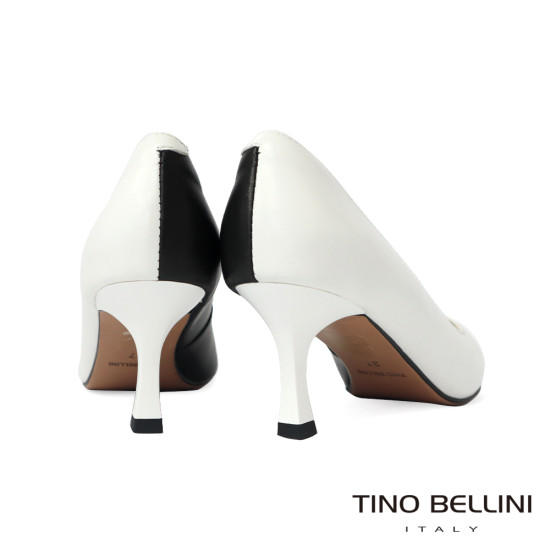 撞色羊皮尖頭跟鞋FSDT0008-0