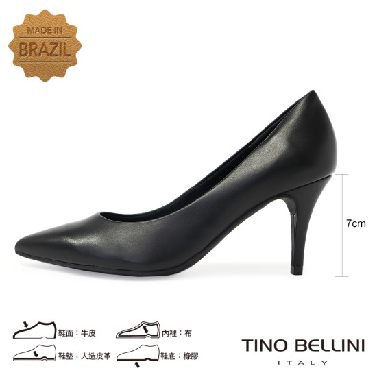 素面尖頭高跟鞋FSET007C-1