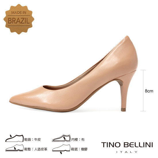 素面尖頭高跟鞋FSET007B-3