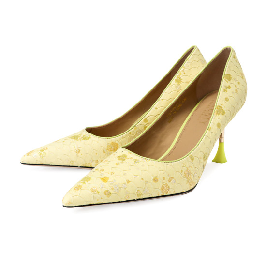 異材質拼接高跟鞋FSEV006-G