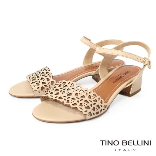 鏤空繫踝中低跟涼鞋FSKT0005-3