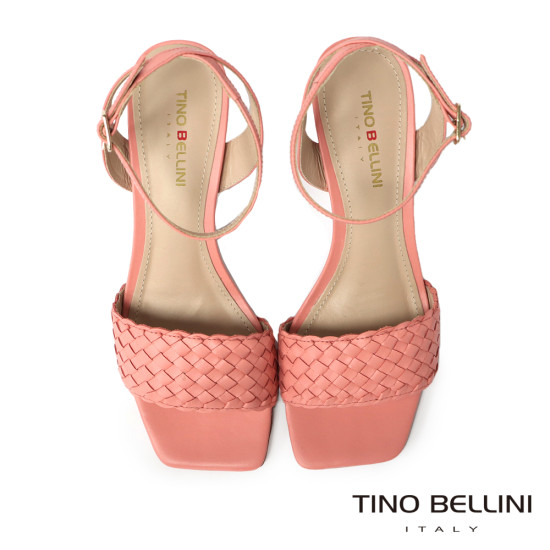 編織牛皮繞踝高跟涼鞋FSLT017-7