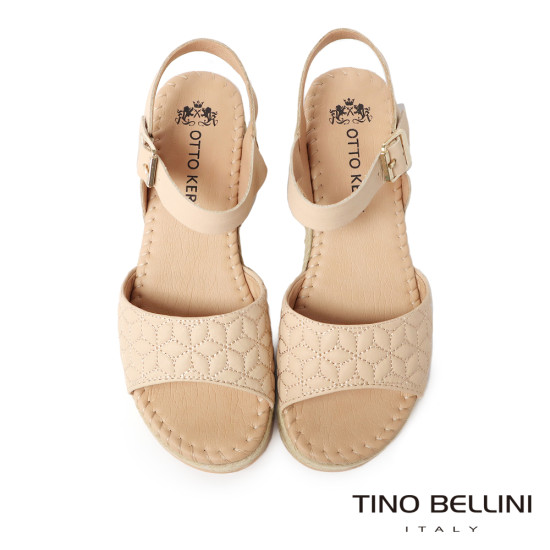 繫帶麻邊厚底涼鞋FSOO004-3