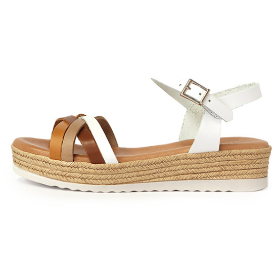 交叉細帶繫踝厚底涼鞋FSOV0002-0