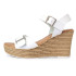 牛皮釦帶楔型涼鞋FSPO0003-0