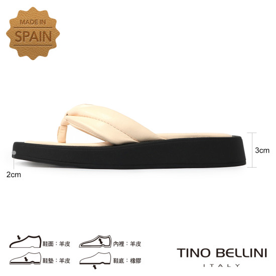 羊皮夾腳厚軟底涼拖鞋FSQO004-3