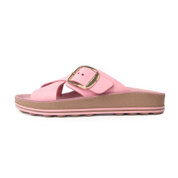 交叉寬帶釦環涼拖鞋FSQO010-7