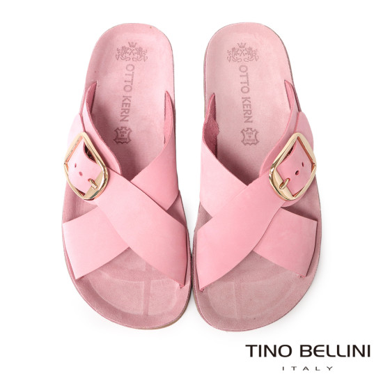 交叉寬帶釦環涼拖鞋FSQO010-7