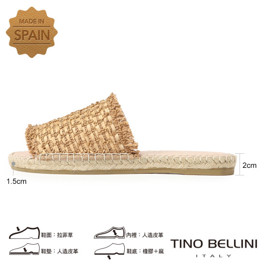 編織寬帶麻底涼拖鞋FSQT006-9