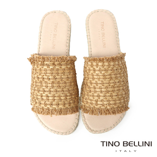 編織寬帶麻底涼拖鞋FSQT006-9