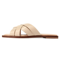 編織全真皮涼拖鞋FSQT012-3