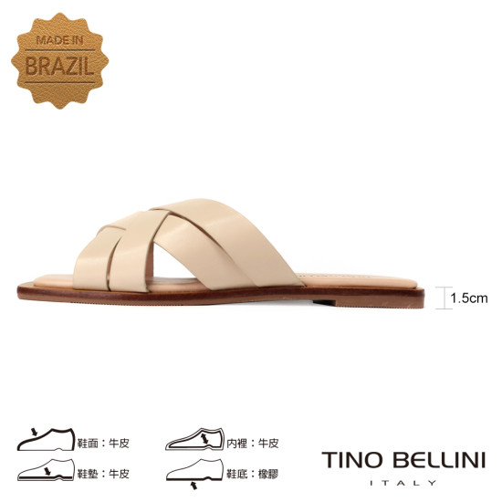 編織全真皮涼拖鞋FSQT012-3