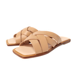 編織全真皮涼拖鞋FSQT012-9