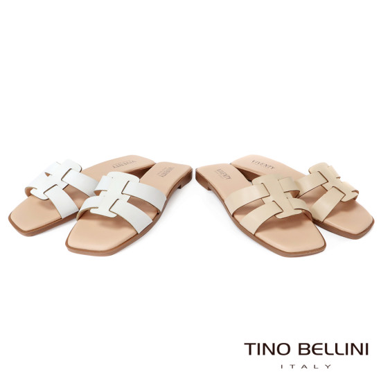 H型牛皮涼拖鞋FSQV006-3