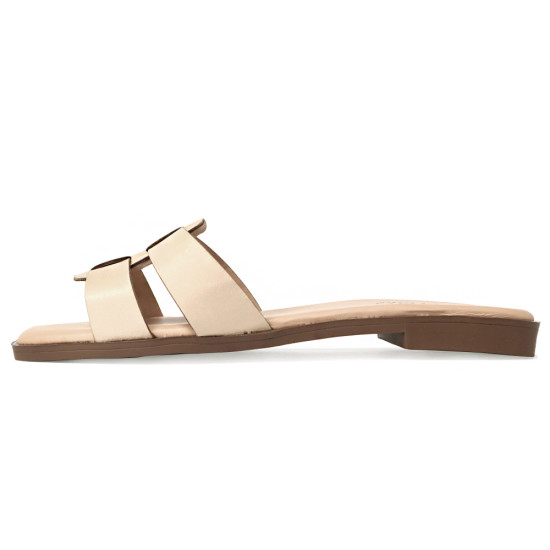 H型牛皮涼拖鞋FSQV006-3