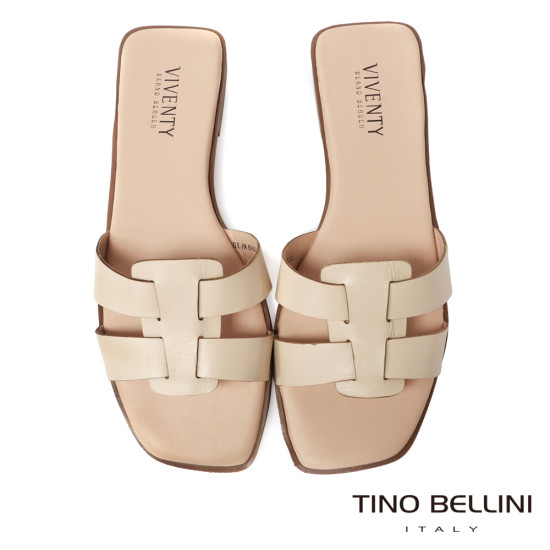 H型牛皮涼拖鞋FSQV006-3