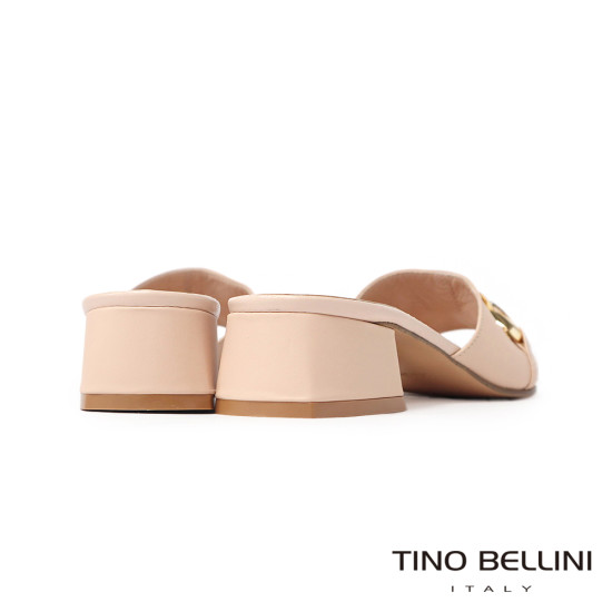 鍊飾方頭低跟涼拖鞋FSRT001-3