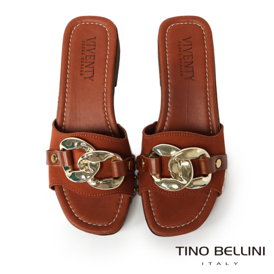 金環麂皮厚底涼拖鞋FSRV001-6