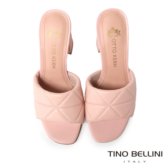 縫衍粗跟涼拖鞋FSTO002-7