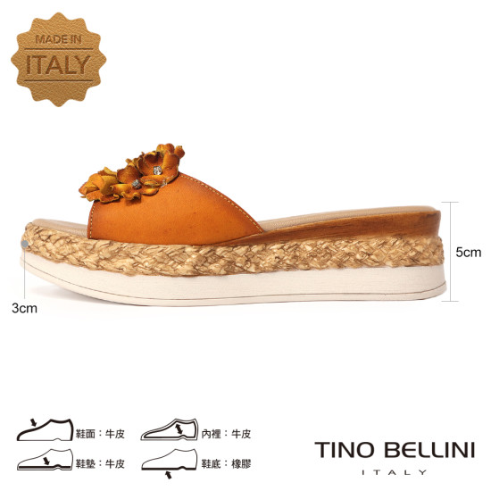 亮鑽花瓣厚底涼拖鞋FSUO002-F