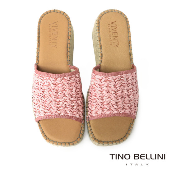 草編寬帶楔型涼拖鞋FSVV003-7