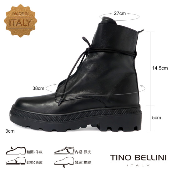 義大利綁帶軍靴FWMO013-1
