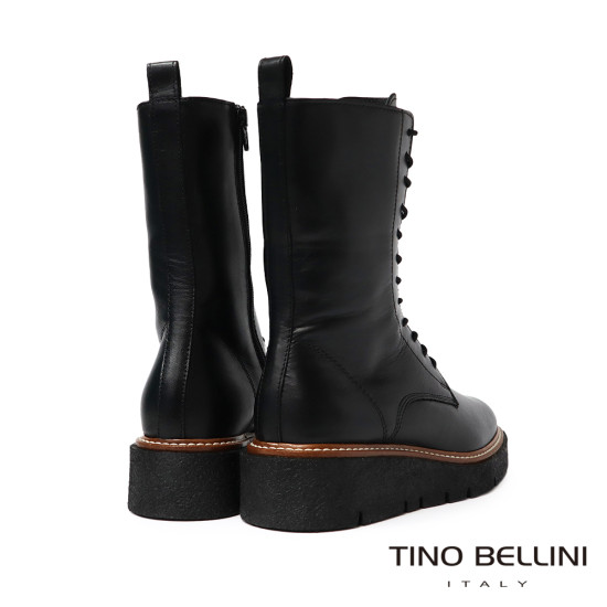 TINO BELLINI 貝里尼 歐洲進口 綁帶中筒軍靴FWMT005-1