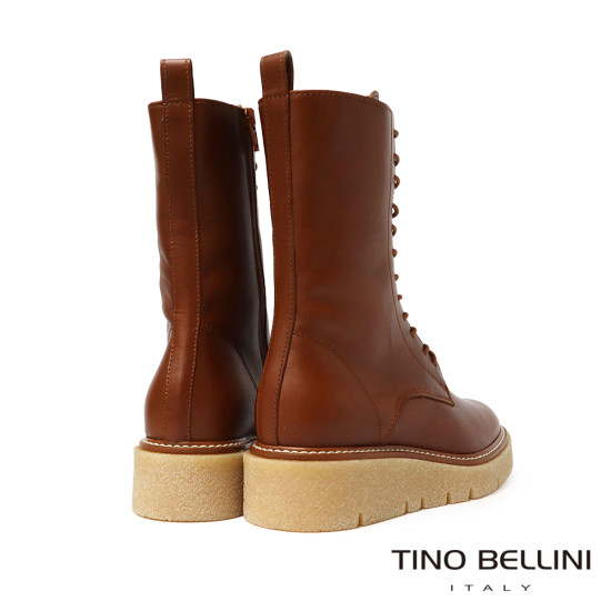 TINO BELLINI 貝里尼 歐洲進口 綁帶中筒軍靴FWMT005-9