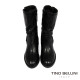 TINO BELLINI 貝里尼 歐洲進口 簡約時尚真皮抓皺中筒靴FWTO002D-B1