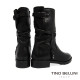 TINO BELLINI 貝里尼 歐洲進口 簡約時尚真皮抓皺中筒靴FWTO002D-B1