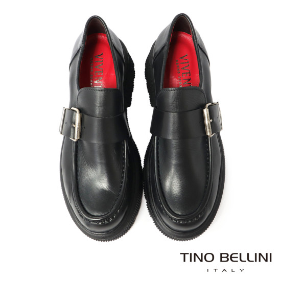 牛皮飾釦厚底鞋FYLV025-1