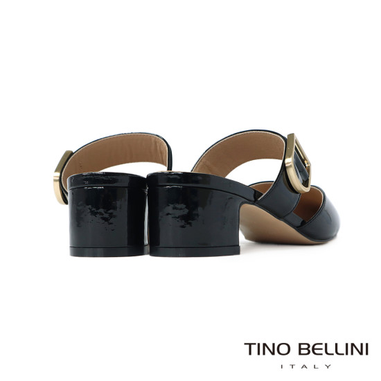 尖頭V口粗跟穆勒鞋FZ2T003-1