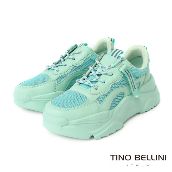 織帶牛皮拼接網布運動鞋LB0V0005-5