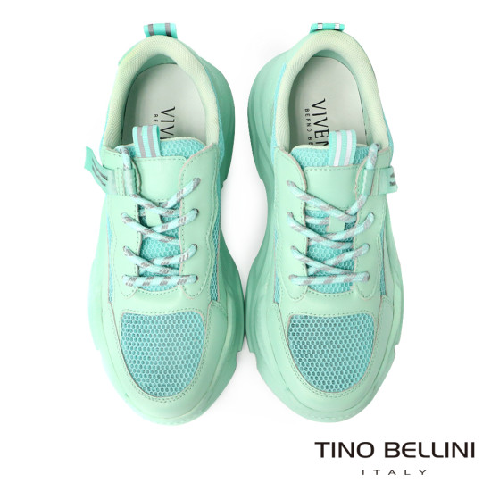 織帶牛皮拼接網布運動鞋LB0V0005-5