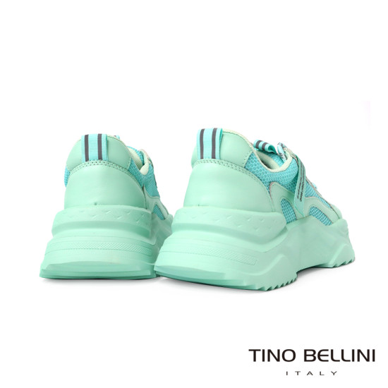 織帶牛皮拼接網布運動鞋LB0V0005-5